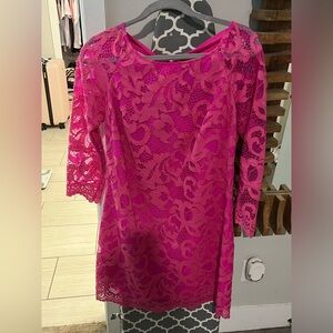 Beautiful pink lace Lilly Pulitzer dress size 6